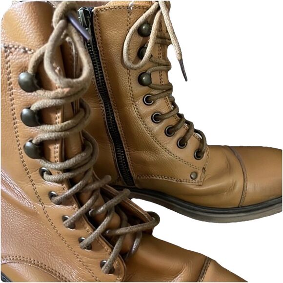 Vintage J75 Jump Cylinder Men\'s Leather Lace Up Motorcycle Boots Size 8 main image 6
